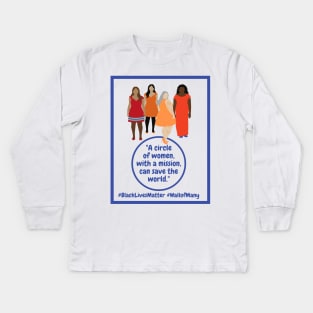 Circle of Women by Lara L Kids Long Sleeve T-Shirt